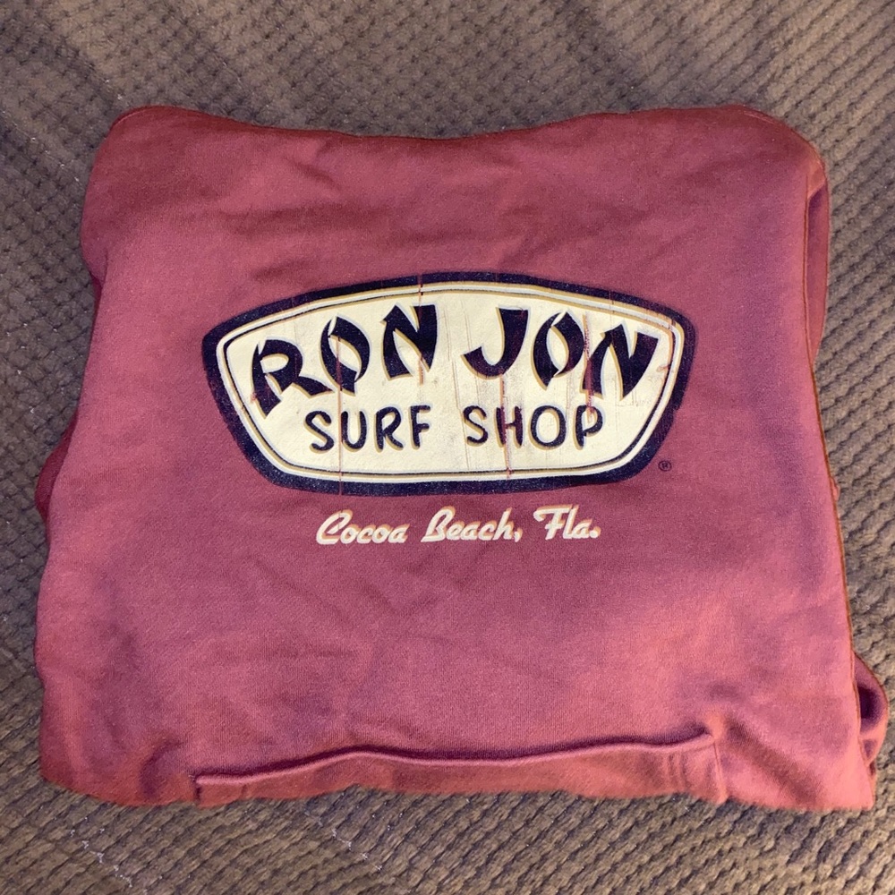 Ron Jon Surf Shop Hoodie Maroon Red BNWT